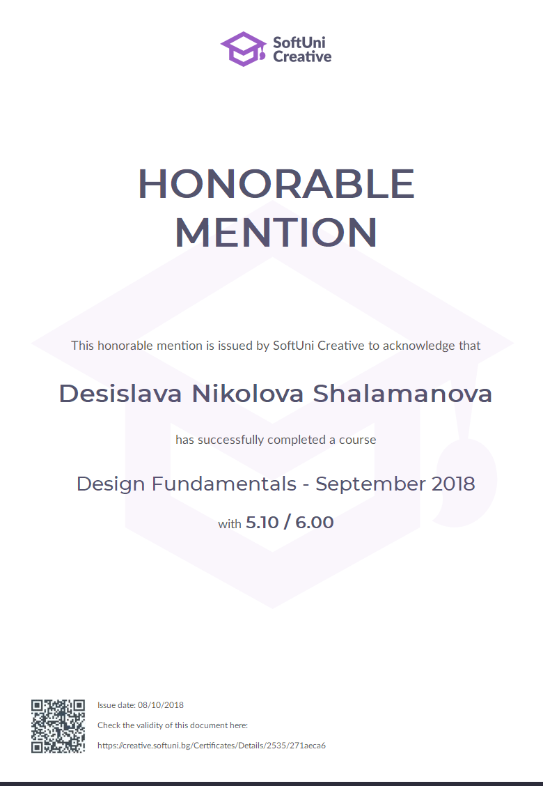 certificate design
