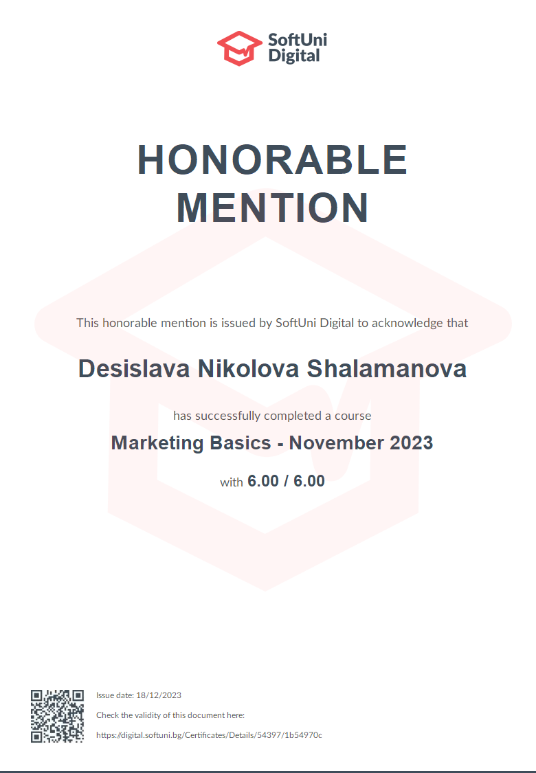 certificate marketing